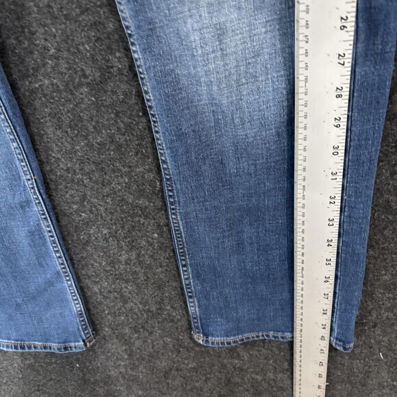 Vigoss Jeans Women's 18 Medium Wash Ace Straight Stretch Denim 5-Pocket Zip Fly - Picture 3 of 13